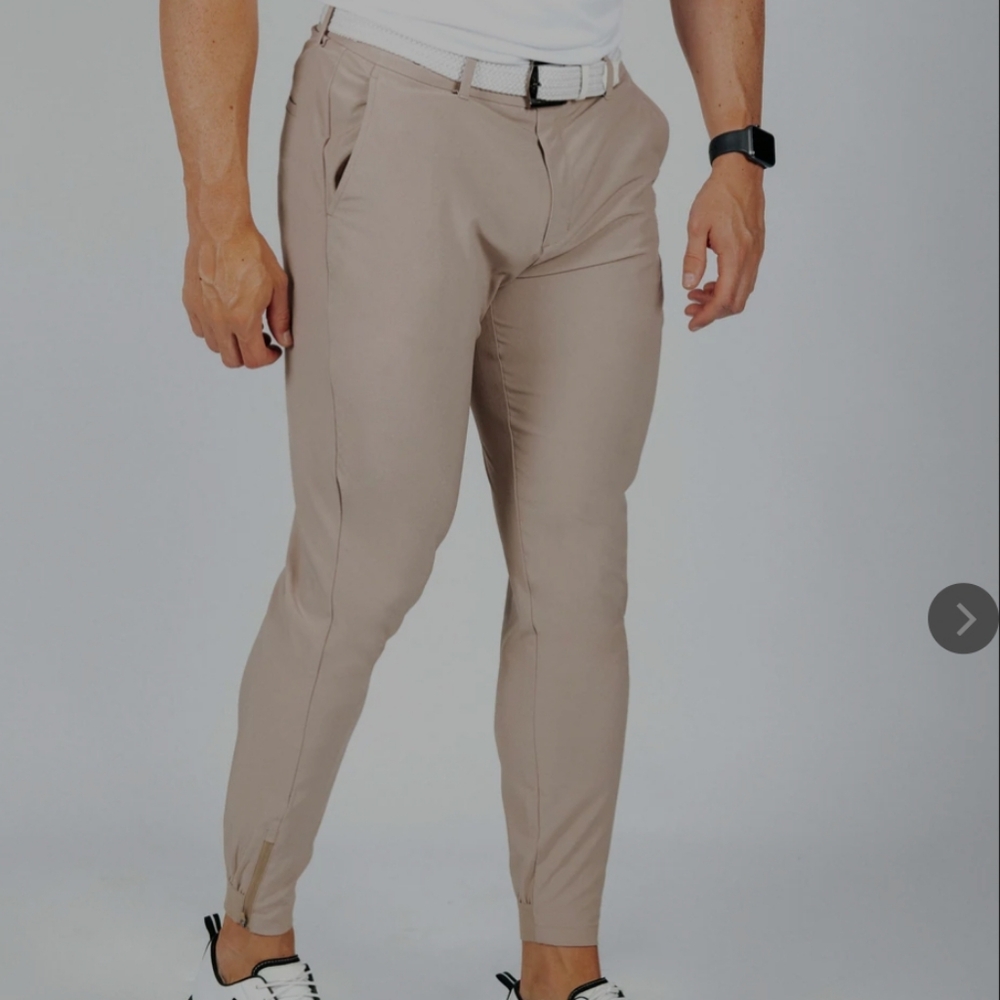 Primo Men's Light Brown Golf Jogger Pants Size 33 Regular